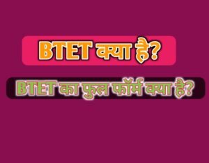 BTET Full Form In Hindi